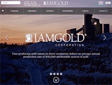 Tablet Screenshot of iamgold.com